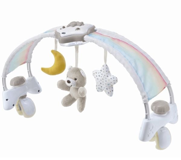 Chicco First Dreams - Panel, lampka na łóżeczko Rainbow Sky - 10473-Beige
