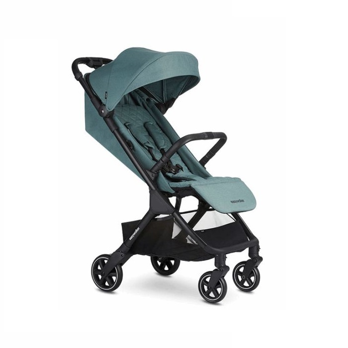Easywalker Jackey - kompaktowy, samoskładający się wózek spacerowy z torbą transportową-Forest Green