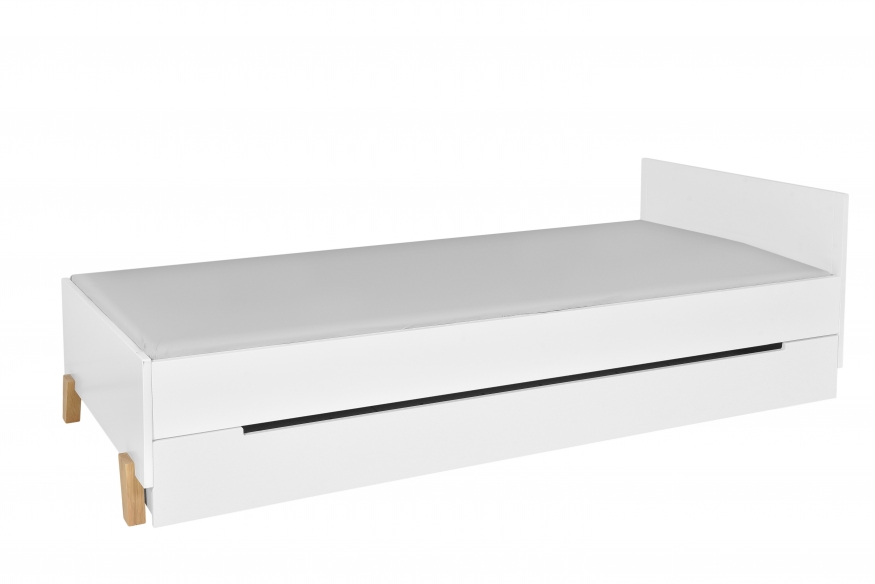 Novelies, Zara - szuflada do łóżka 90x200-Biały