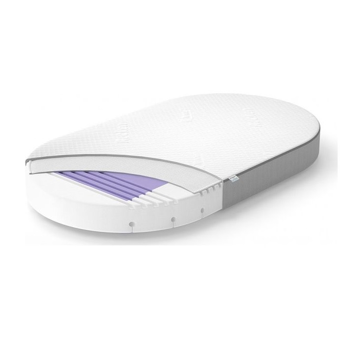 Rucken Aero Duży materac do łóżeczka Waldin 7w1-122x73 cm Owal