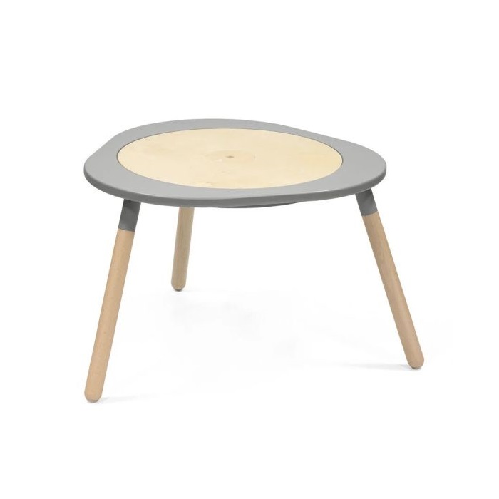 Stokke MuTable V2 - stolik do zabawy + krzesełko-Storm Grey-Krzesełko Clover Green