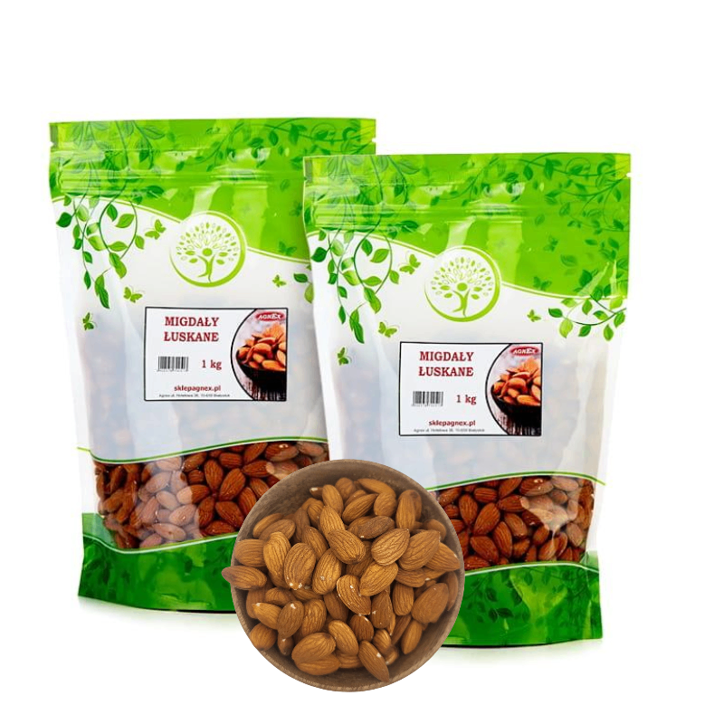 ZESTAW x2 Migdały kalifornijskie łuskane 1 kg
