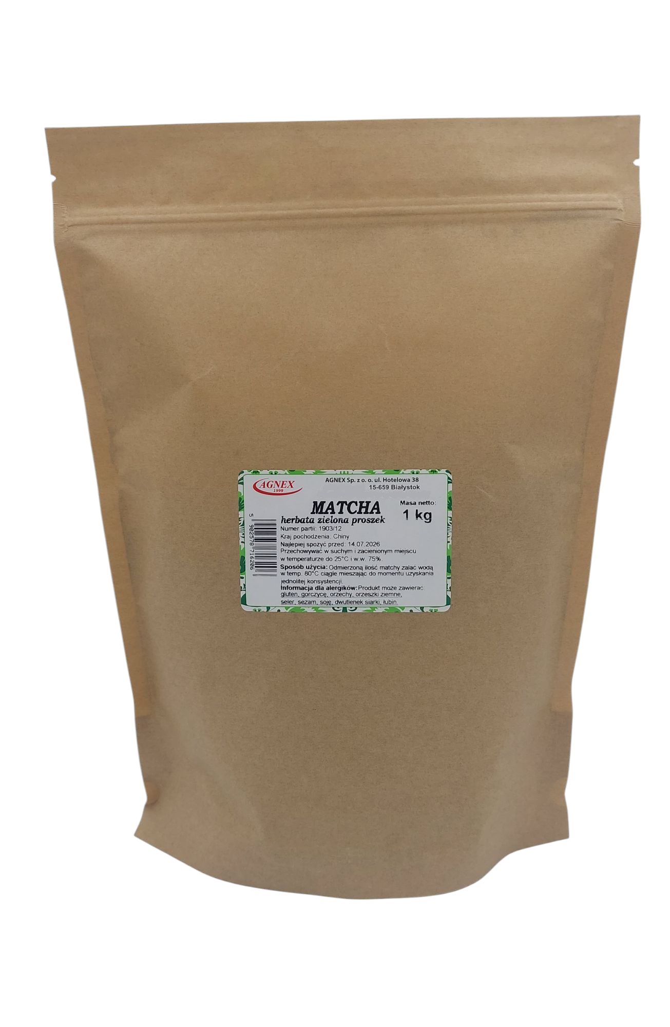 Matcha herbata zielona proszek 1 kg