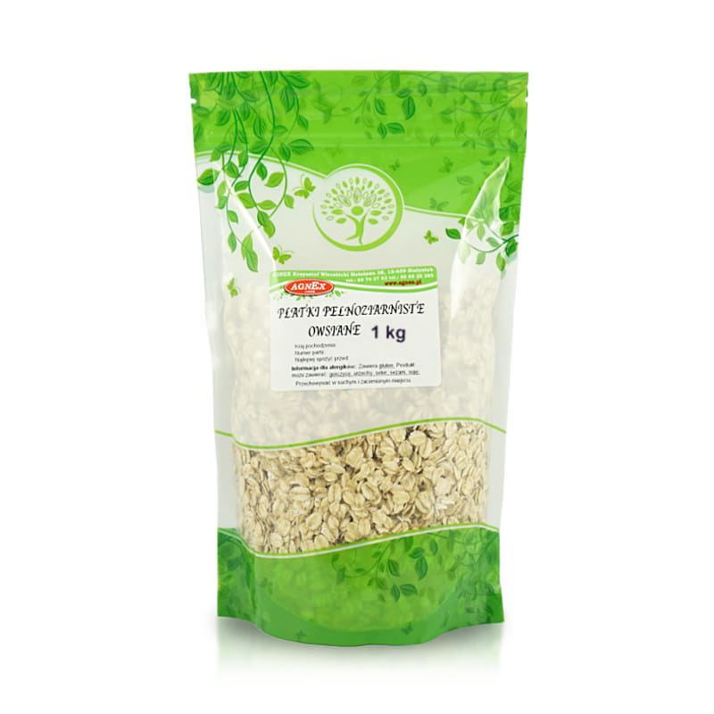 Płatki owsiane pełnoziarniste 1kg