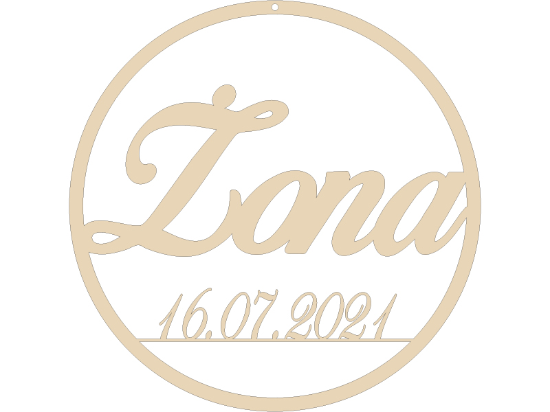 Obręcz koło do łapacza snów, makramy z napisem Żona i datą ślubu 25cm