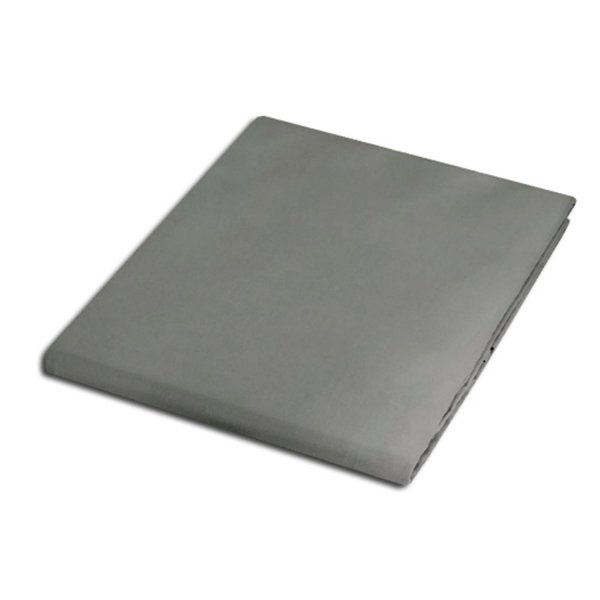 Prześcieradło satynowe bez gumki 160x220 popiel