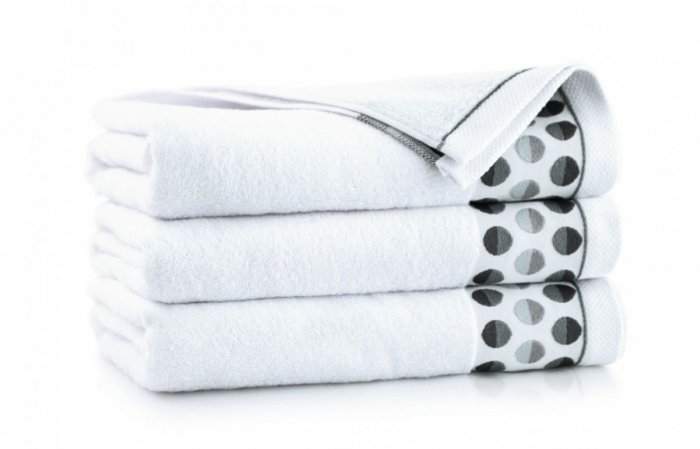 Ręcznik z bawełny egipskiej ZEN 2 70x140 wz. biały