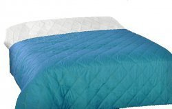 Narzuta dwustronna jednobarwna Ben2 220x200 - kolor turkusowy