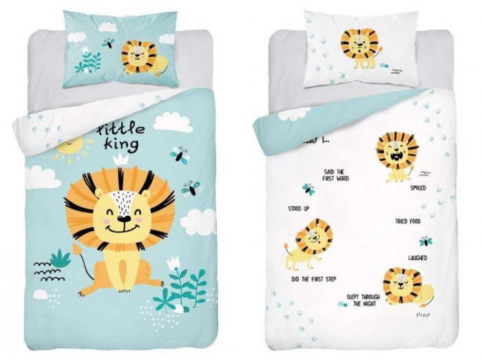 Pościel dziecięca bambusowa do łóżeczka 100x135 wz. 3524 A