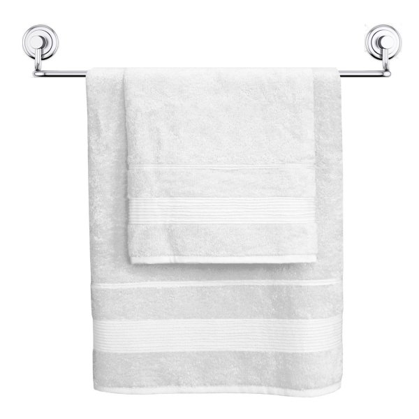 Ręcznik bambusowy Bamboo Moreno rozmiar 70x140 wz. Biały