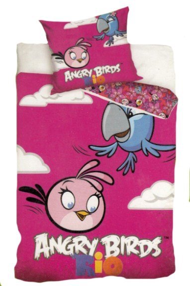 Pościel licencyjna 100% bawełna 160x200 - Angry Birds-AB8005