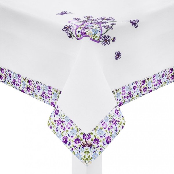 Obrus NATURA - Miłka 737-2 rozmiar: 40x180 kolor: biały