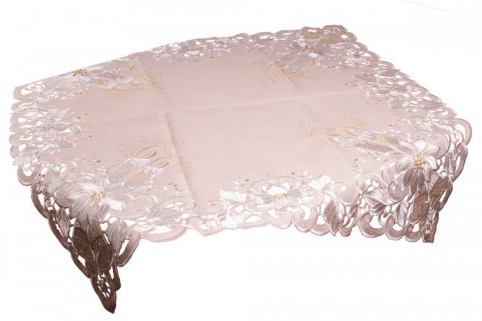 Obrus Świąteczny Boże Narodzenie 85x85cm. BN 8963/E Kolor: beżowy