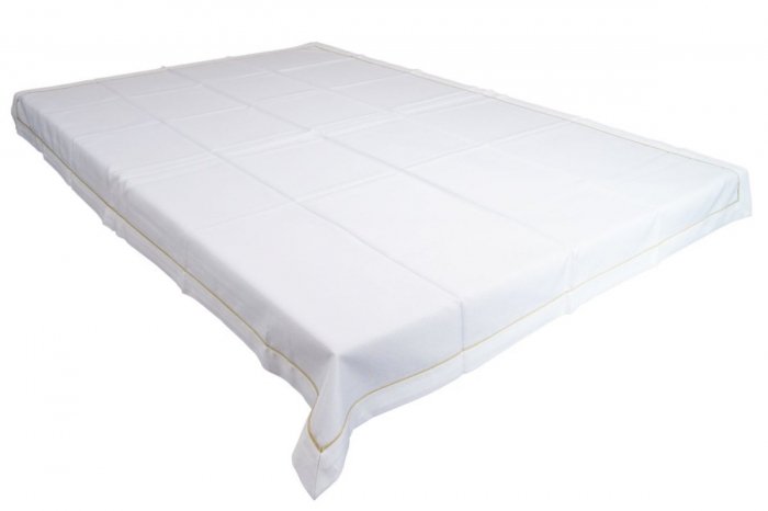 Obrus z mereżką rozmiar 50x100 wzór biały (210)