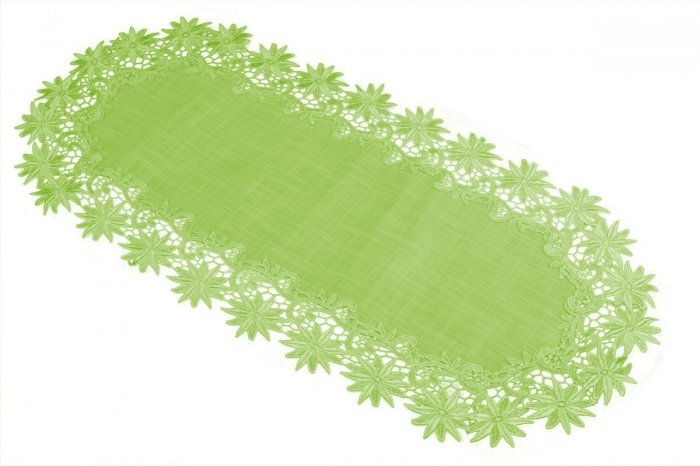 Obrus gipiurowy 45x170 wz. 606 Kolor: Zielony