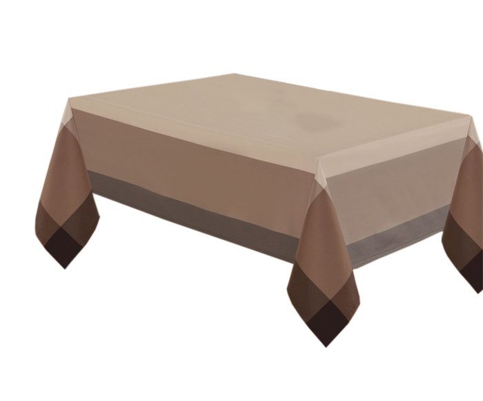 Obrus rozmiar 140x300 wzór beż/czekolada (218)