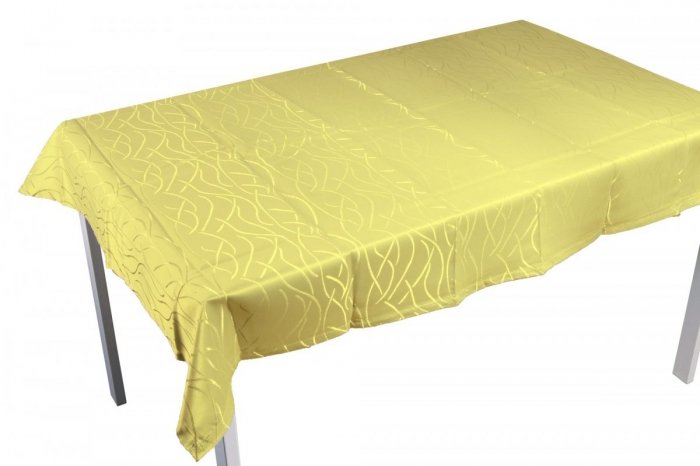 Obrus plamoodporny Jedeka 150x300 prostokat Kolor: Żółty
