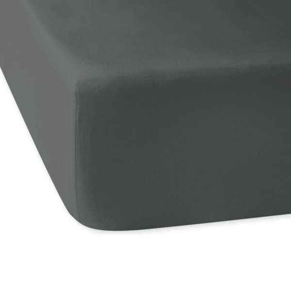 Prześcieradło satynowe z gumką 160x200 - jasny szary