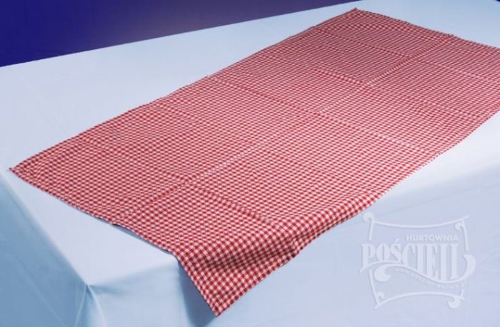 Obrus kratka 50x100 cm kolor: Czerwony