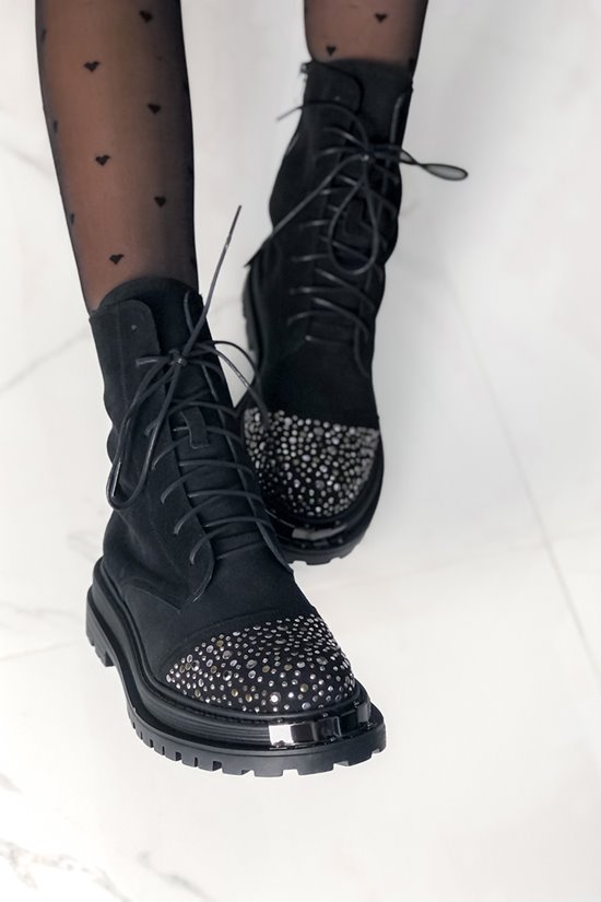 Trzewiki 006 - 1 CZARNY WELUR