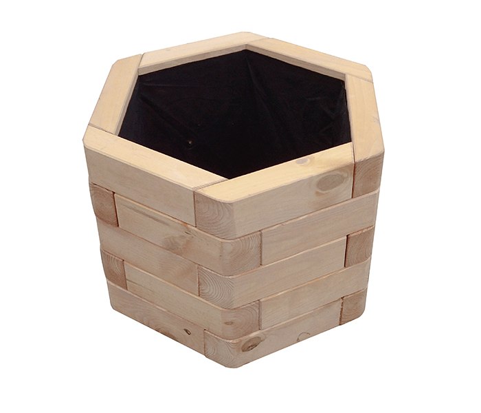 Donica Toskania modrzew syberyjski 50 x 50 x 35 cm