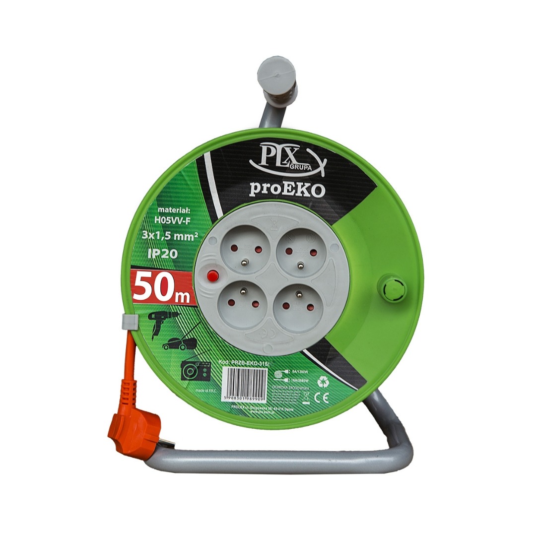 Przedłużacz na bębnie ogrodowy 3x1,5/50m OWY IP20
