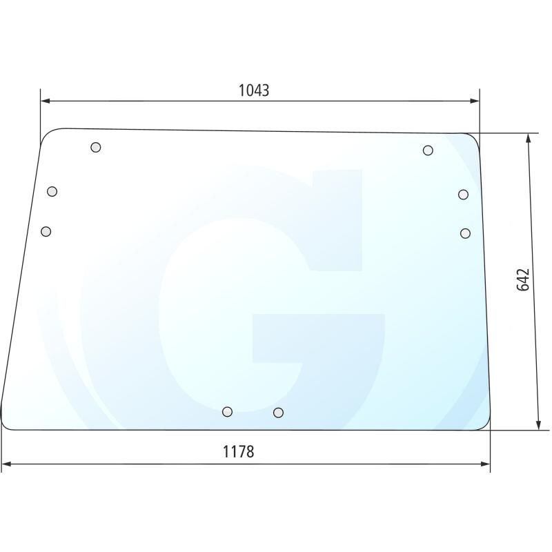 Szyba tylna John Deere 940 L33892