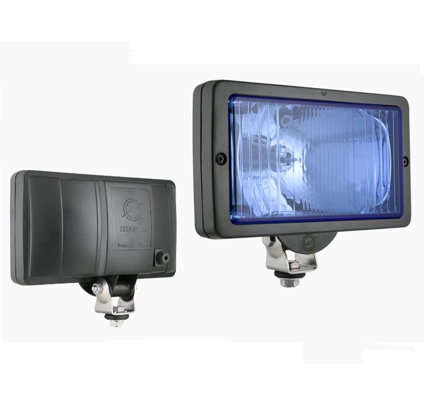 Drogowy reflektor halogenowy błękitny z żarówką 0662.43321 Wesem