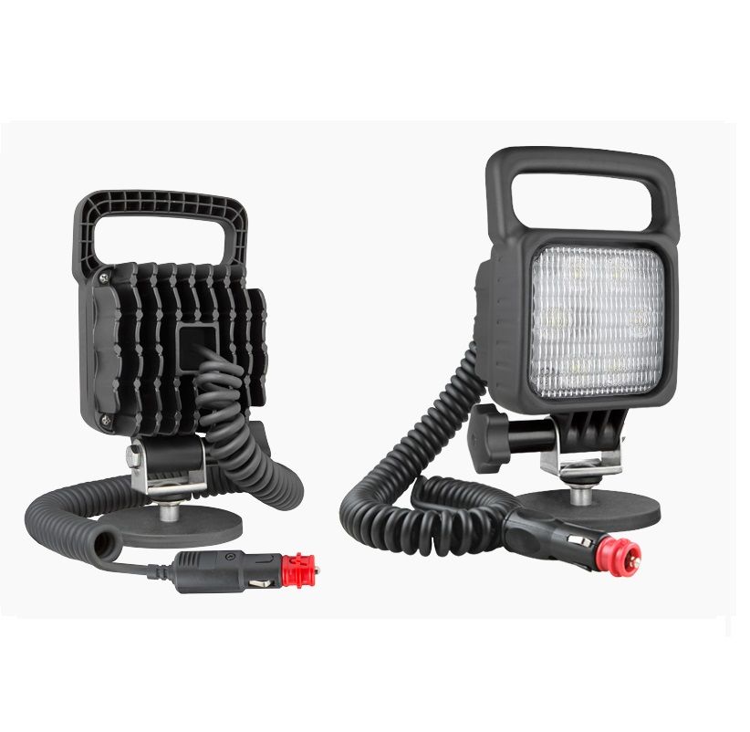 Lampa robocza LEDF 50° 2500lm z uchwytem magnetycznym, przewodem spiralnym wyłącznik LED6.49897 Wesem