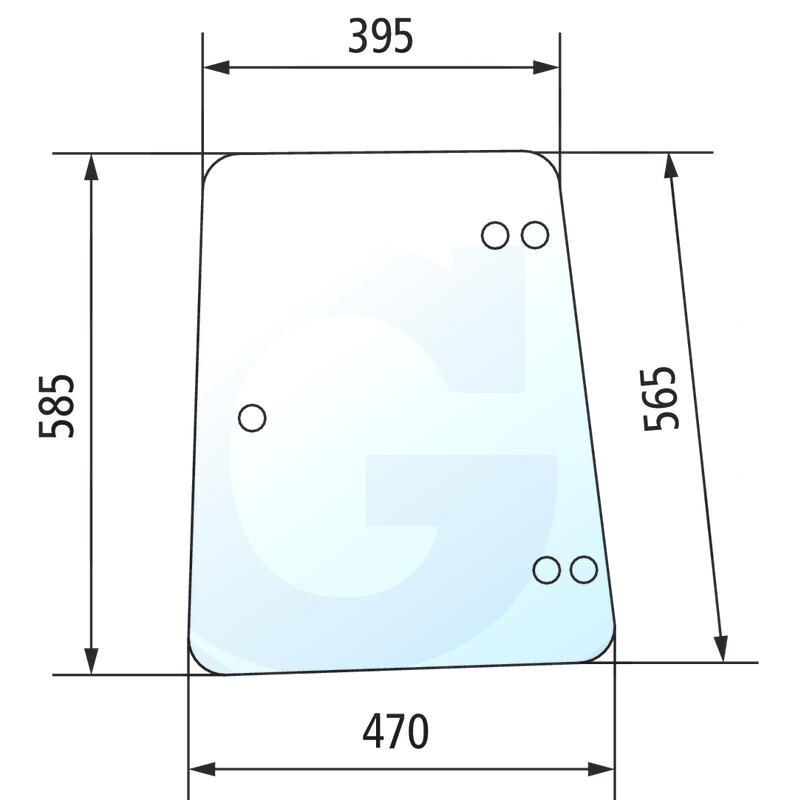 Szyba boczna otwierana, prawa i lewa Fendt Farmer 247811040050