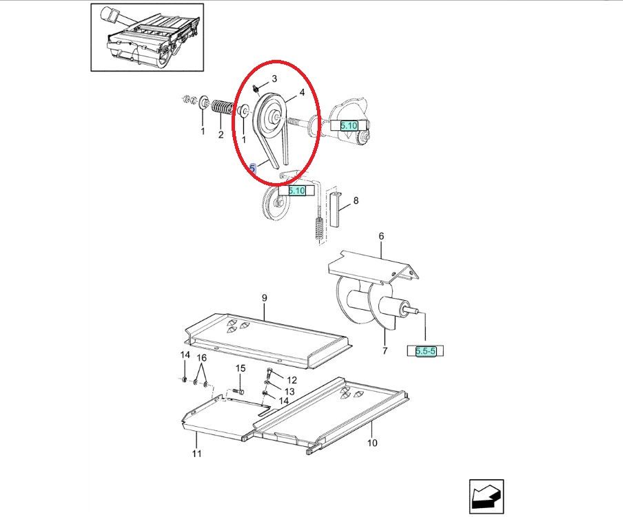 Pas New Holland TX 84005357 CNH