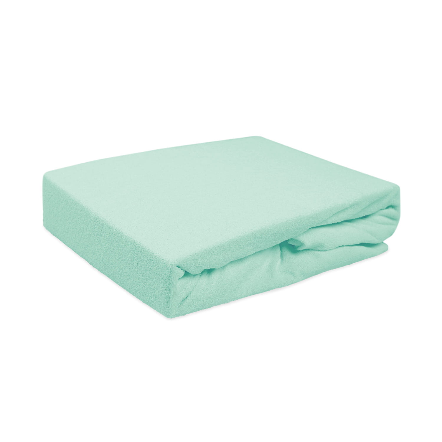 Prześcieradło frotte z gumką 160x200 kolor morski