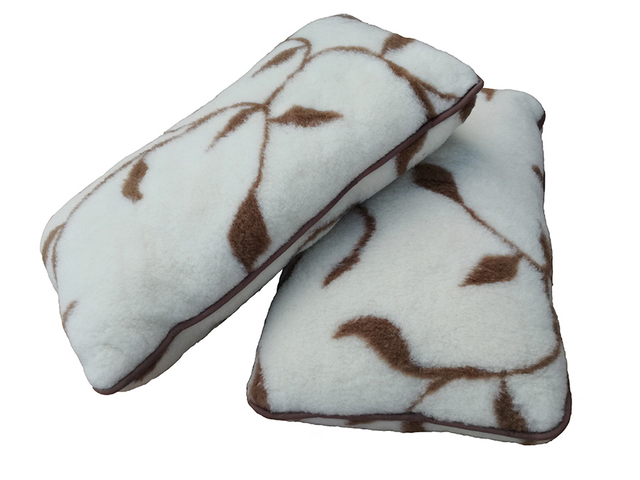 Poduszka wełniana merynos australijski, wzór benjamin 70x80 (+-3%)