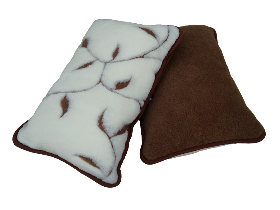 poduszka wełniana camel ciemny/kaszmir benjamin 45x75 (+-3cm)