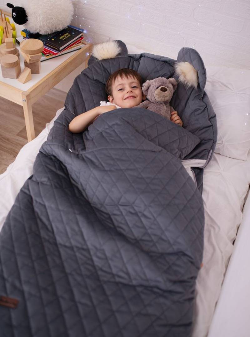 Śpiworek Kinder Hop Dream Catcher Graphite Diamonds - 120x60 cm