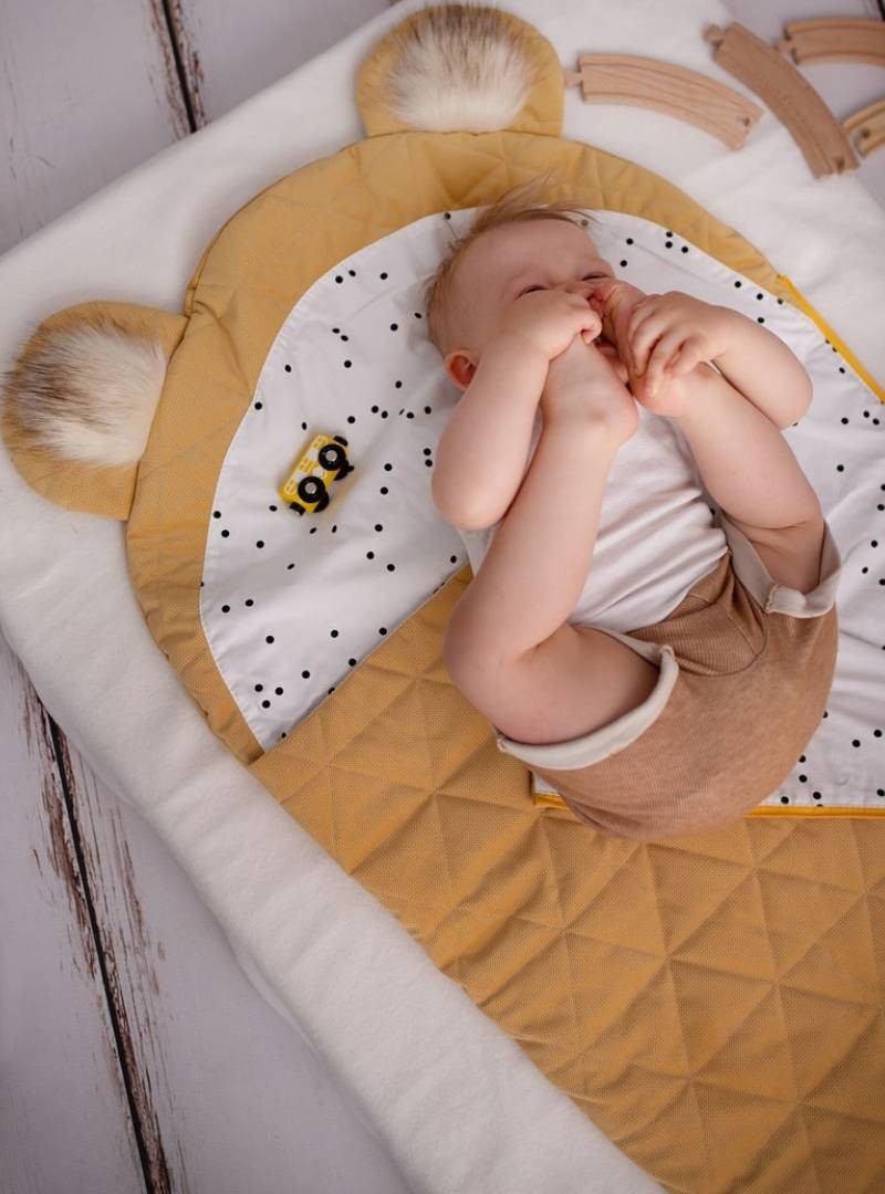 Śpiworek Kinder Hop Dream Catcher (Light) Triangles Mustard - 120x60 cm