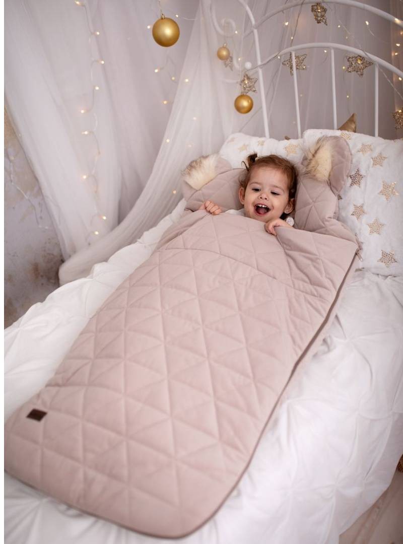 Śpiworek Kinder Hop Dream Catcher Triangles Vanilla Cream - 120x60 cm