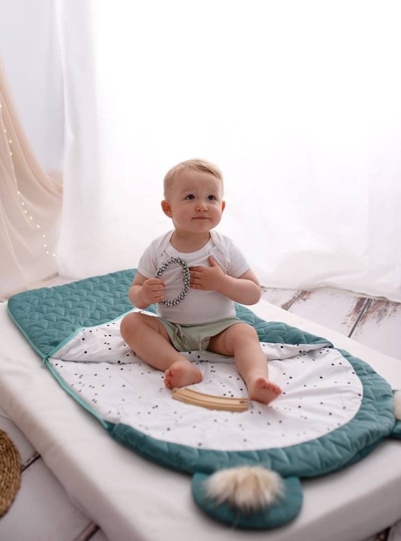 Śpiworek Kinder Hop Dream Catcher (Light) Leaves Ocean Green - 145x70 cm