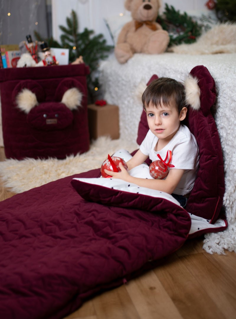 Śpiworek Kinder Hop Dream Catcher Stars Maroon 170x75 cm cm