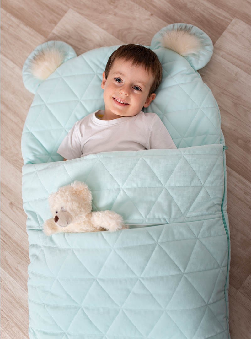 Śpiworek Kinder Hop Dream Catcher Triangles Aquamarine - 145x70 cm