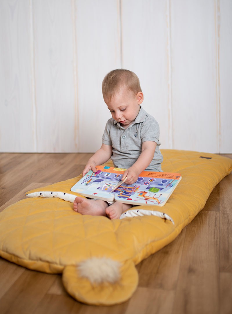 Śpiworek Kinder Hop Dream Catcher Triangles Mustard 120x60 cm