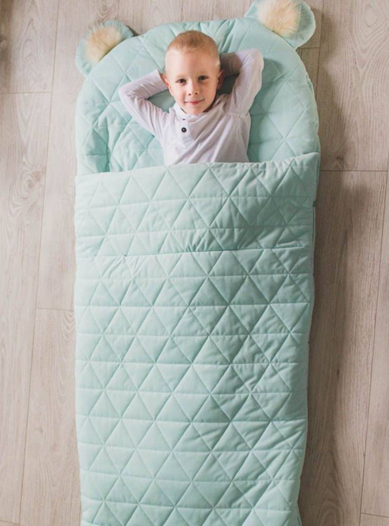 Śpiworek Kinder Hop Dream Catcher Triangles Aquamarine - 170x75 cm