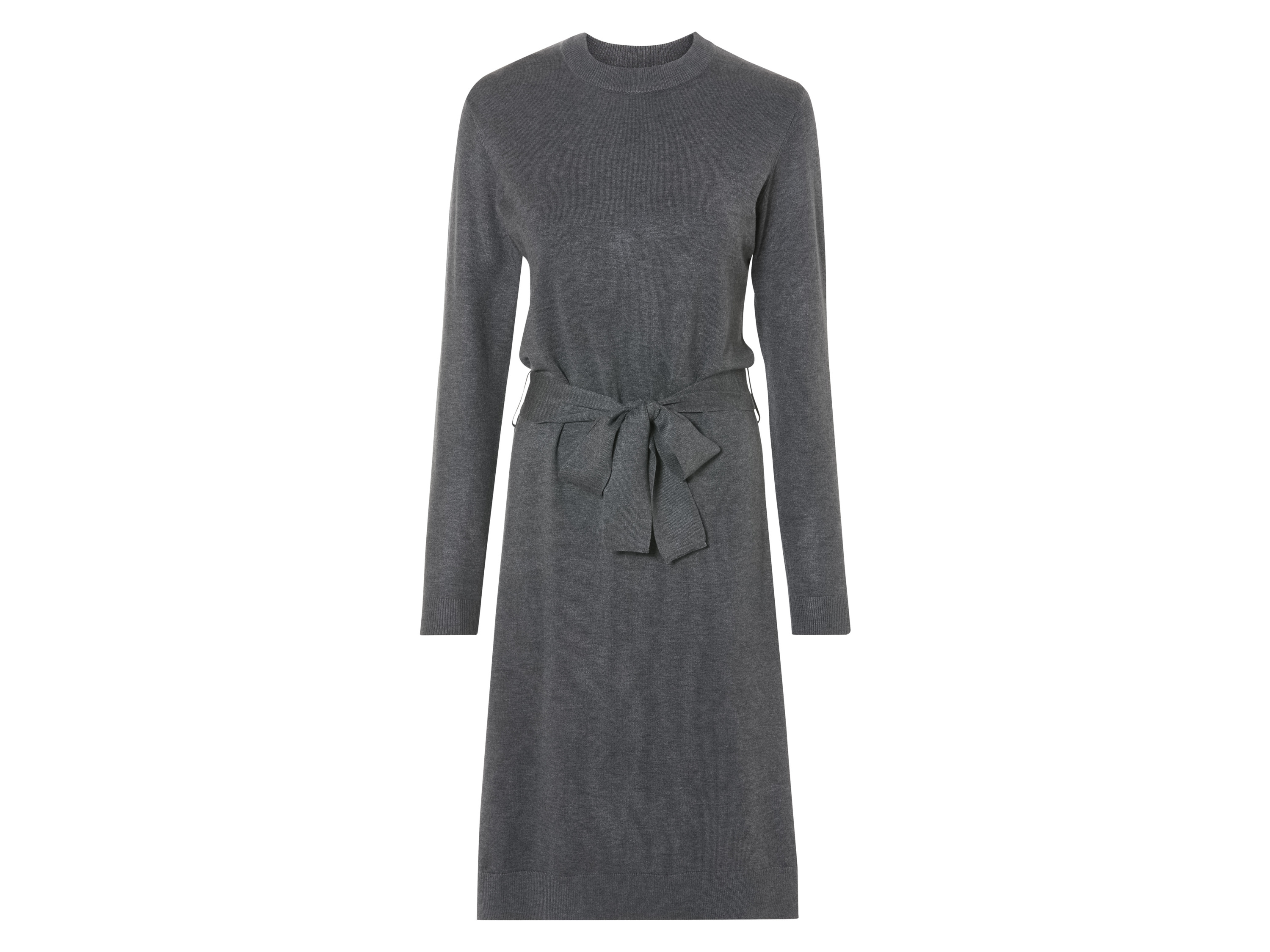 esmara Sukienka dzianinowa damska z rozcięciami bocznymi XS 32/34, Szary