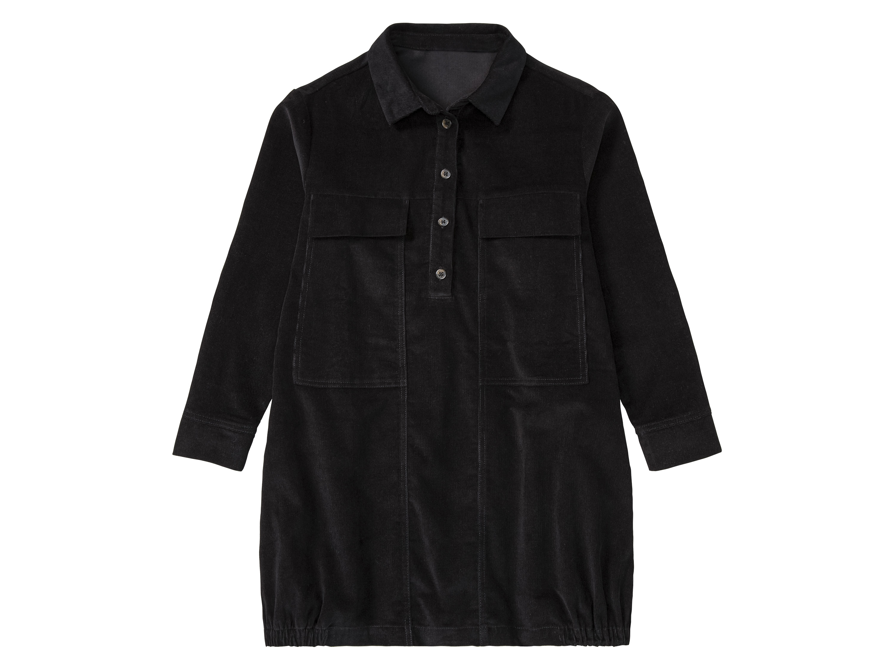 pepperts! Sukienka sztruksowa dziewczęca z bawełny Czarny, 152