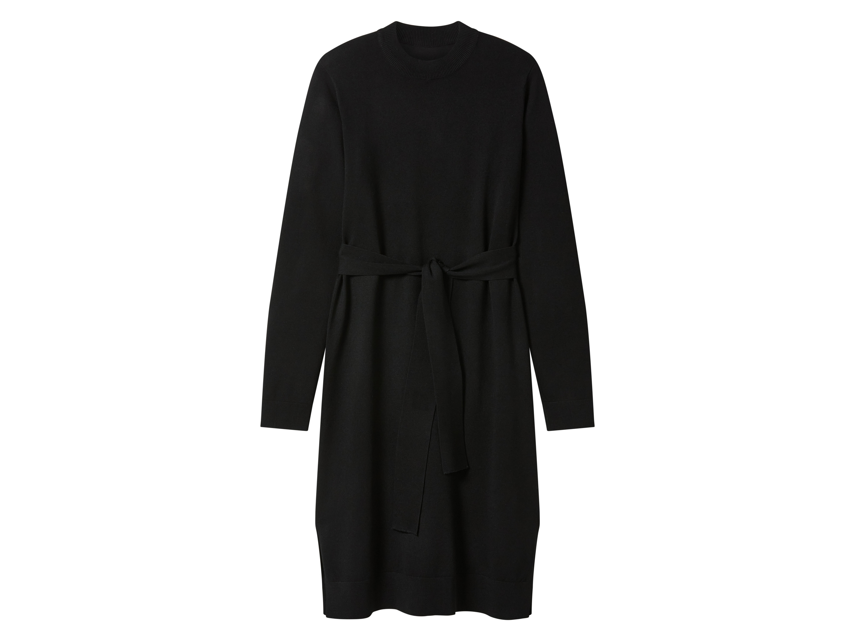 esmara Sukienka dzianinowa damska Czarny, L44/46