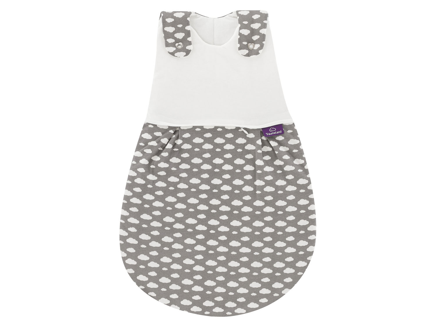 Träumeland Śpiworek zewnętrzny Liebmich, chmurki/szary 80/86