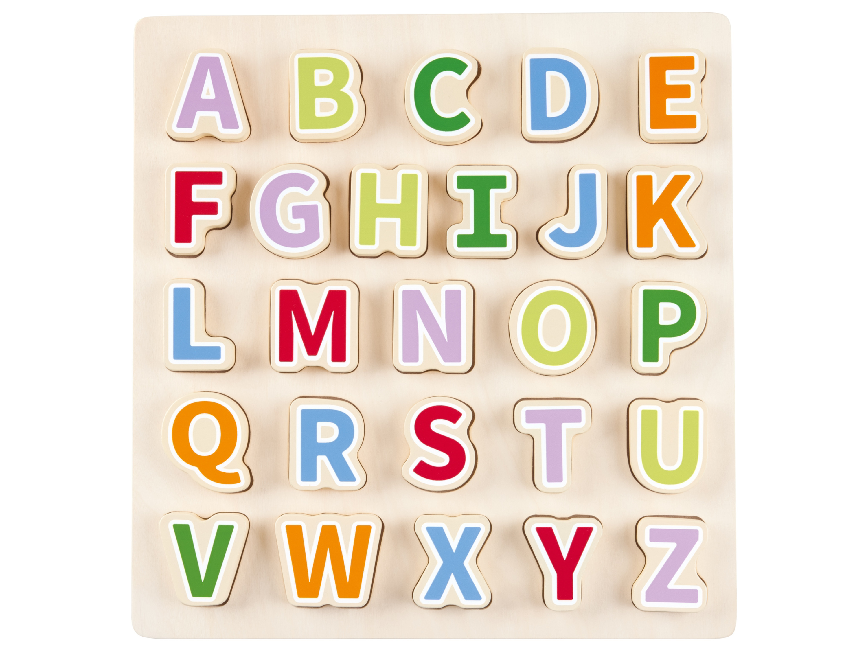 Playtive Drewniane puzzle edukacyjne Litery