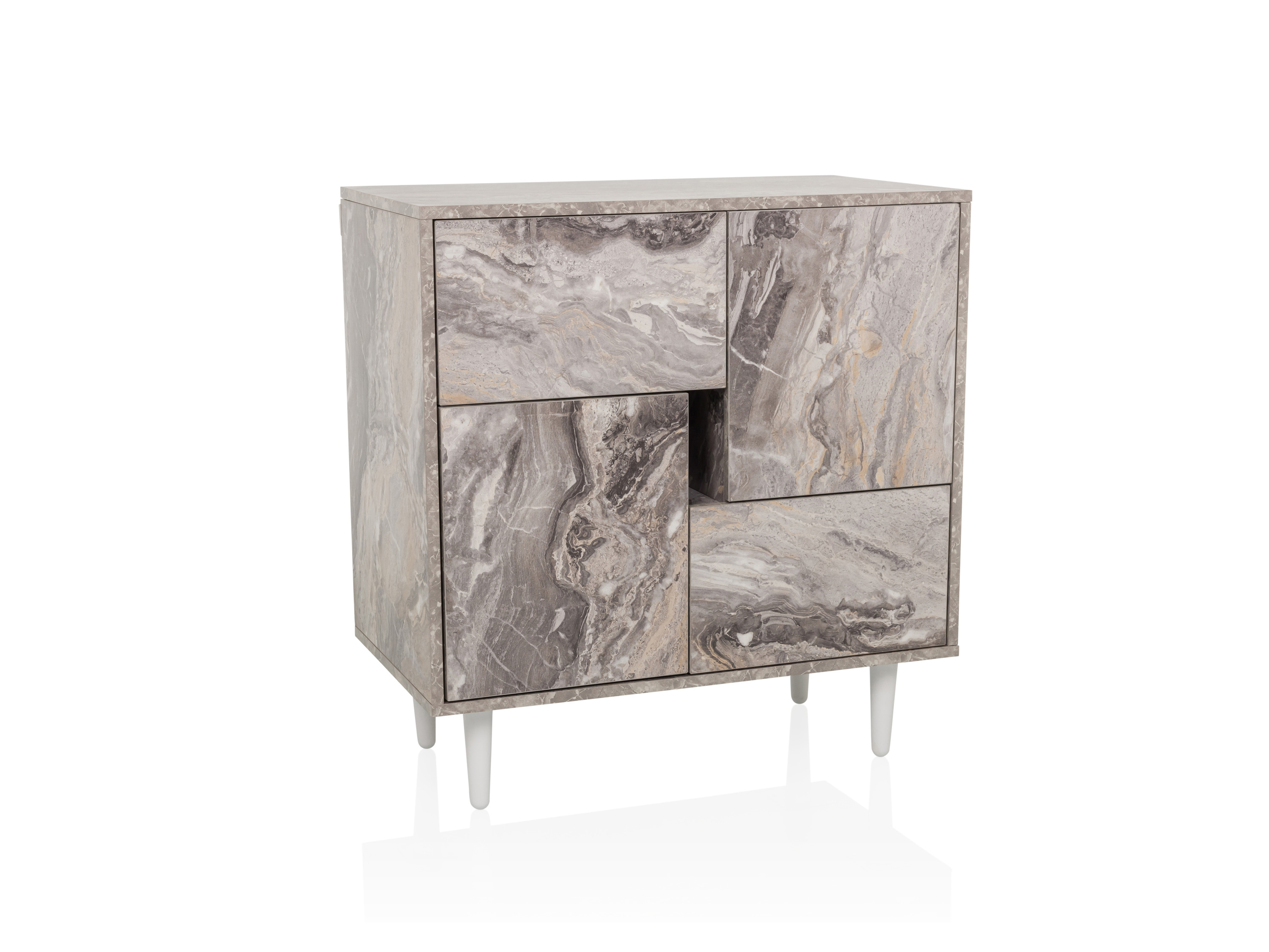 hjh Living Komoda Lykkja biały/marmur