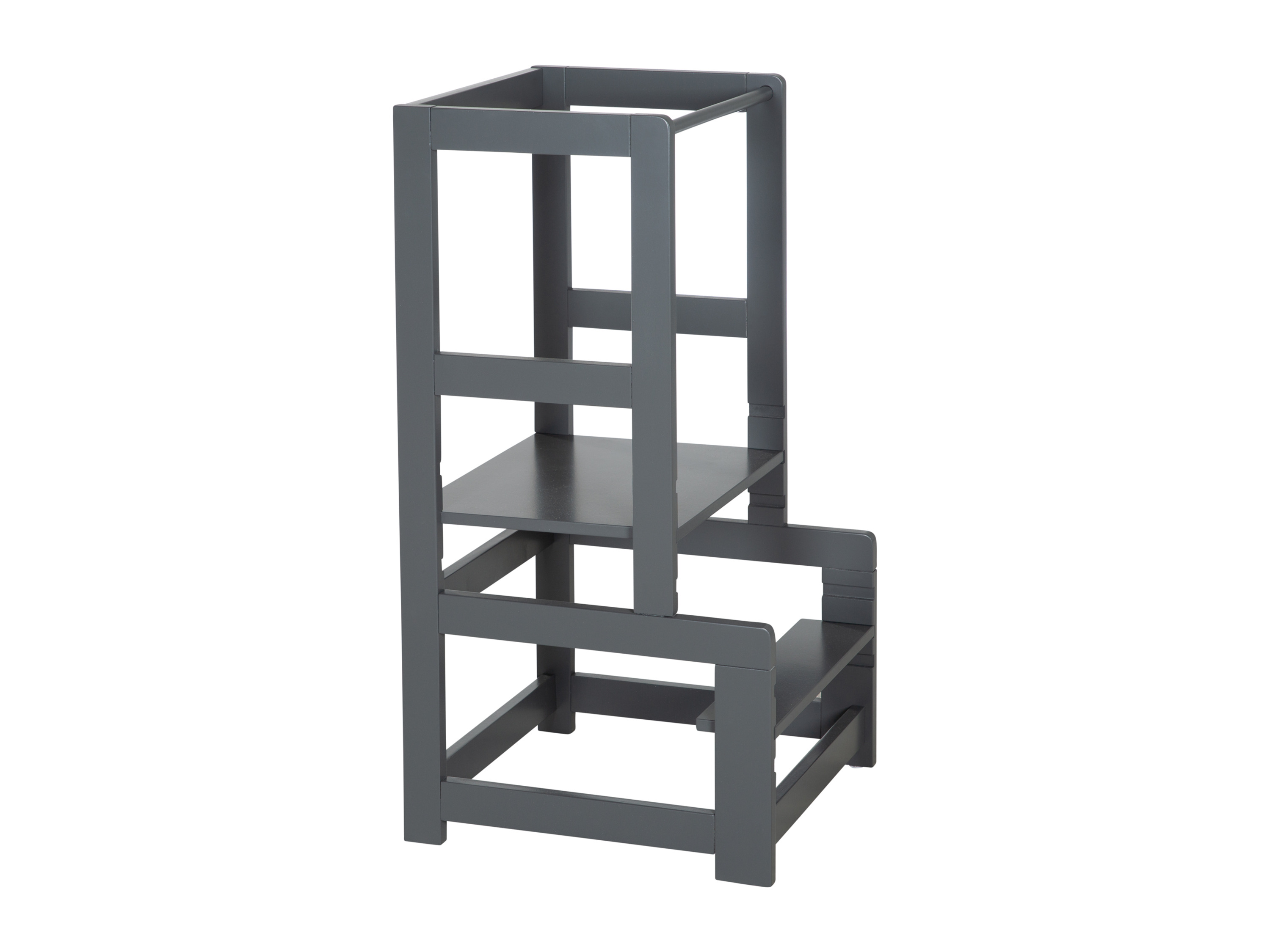 roba Wieża edukacyjna Montessori, z drewna Antracytowy