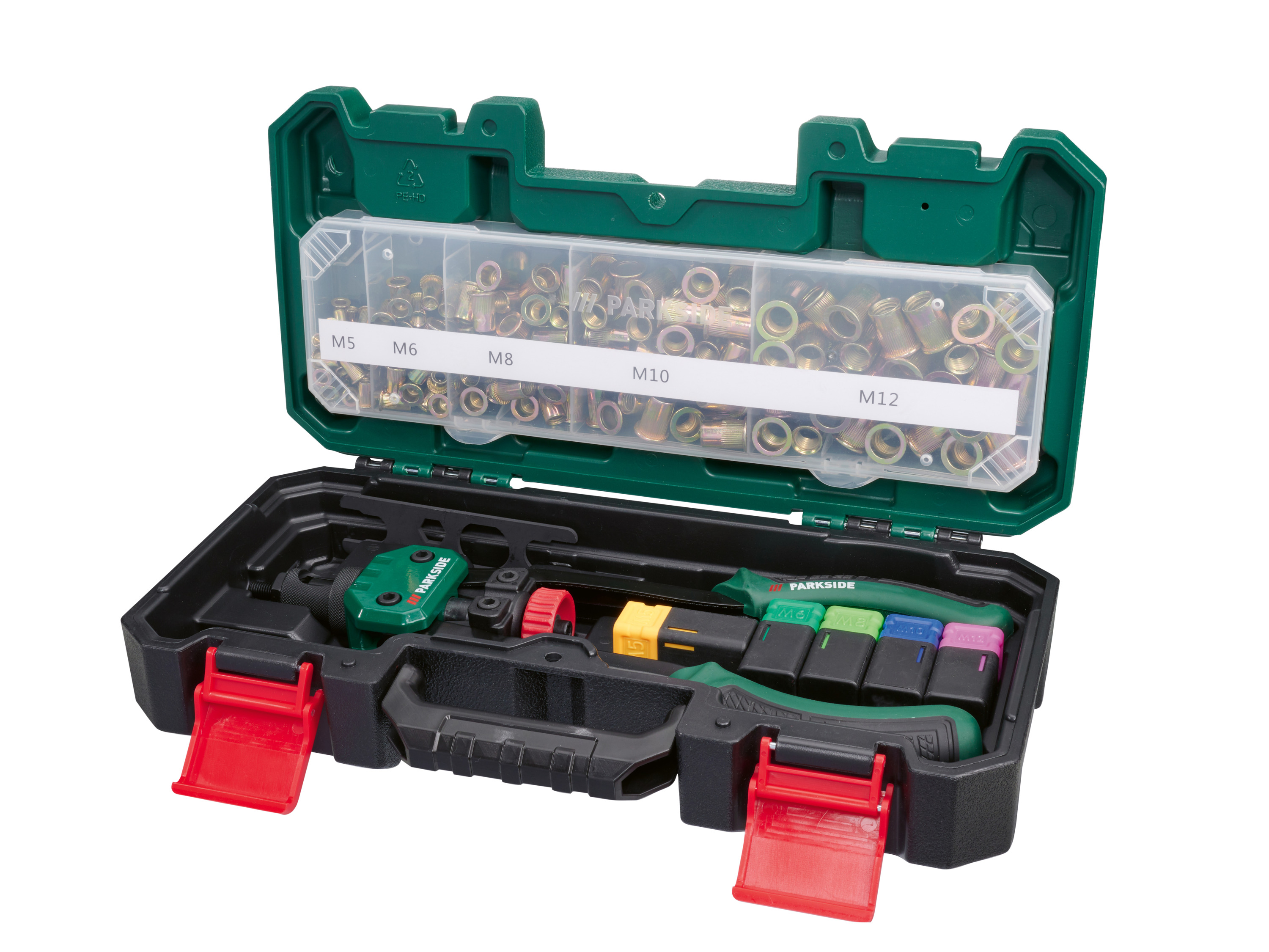 Parkside Szczypce do nitonakrętek z akcesoriami, 151 elementów